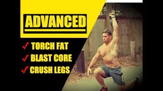 ADVANCED Kettlebell Fat Burning Circuit [Crushes Your Core & Legs Too!] | Chandler Marchman