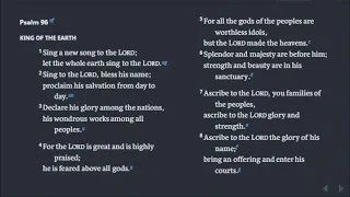 Psalms 89, 96, 100, 101, 105, 132, Chronological Bible in a Year, Day 126