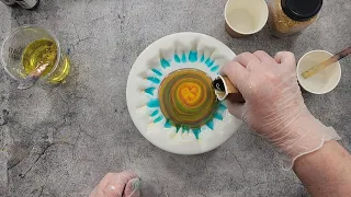 #1819 My New Favourite Resin Daisy Belly Flower Coaster
