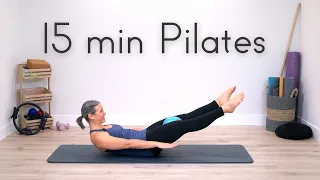 15 Minute Pilates Mini Ball Workout | Intermediate Pilates Class