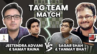 TAG TEAM MATCH - Chessbase India vs Chess Talk ft. Tanmay Bot