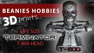 3D Printed Life Size Terminator T-800 Bust