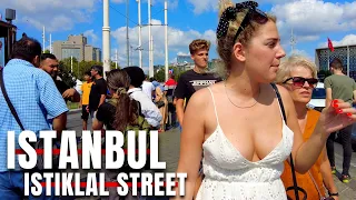 Istanbul 2022 Around Taksim Square 30 July Walking Tour|4k UHD 60fps