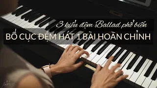 [hướng dẫn đệm hát] Bố cục hoàn chỉnh để đệm hát 1 bài (3 kiểu đệm Ballad phổ biến) - May Piano