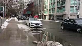 Downtown Toronto Walk - A Lunchtime Winter Stroll Around The Core - 4K