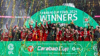การฉลองแชมป์ “คาราบาวคัพ” ของสโมสร ลิเวอร์พูล และทุกโมเมนต์หลังเกม (พากย์ไทย) | Carabao Cup 2024