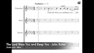 Rutter, John   The Lord Bless You   Guide Voix   Altos