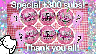 +300 Subs! Thank you everyone!! ASMR - L.O.L. Surprise Lil sisters