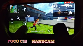 Poco C31 Free Fire Handcam Gameplay Test