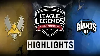 VIT vs. GIA - EU LCS Week 1 Day 2 Match Highlights (Summer 2018)