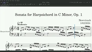 Improvisation for Harpsichord in C Minor, Op. 1