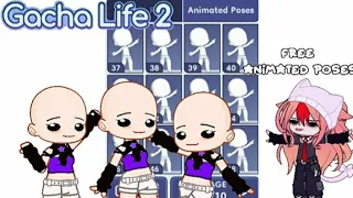 ✦Free animated poses in gacha life 2🐇🌟✦,, ʚp2ɞ🤍.