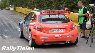 WRC ADAC Rallyedeutschland 2016   Start Shakedown (Launch Control & Anti Lag System)