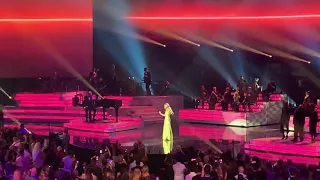 Celine Dion performing new single Flying On My Own live in Las Vegas