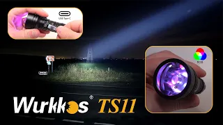 Wurkkos TS11 - 2000 lumens mini thrower with Anduril II, Type-C charging & jazzy RGB lights!