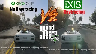 Grand Theft Auto 5 Old Gen vs Enhanced & Expanded (Xbox One v Xbox Series X, Performance Raytracing)