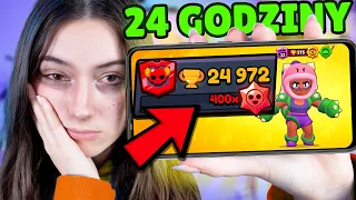 GRAŁAM W BRAWL STARS PRZEZ 24 GODZINY I ZDOBYŁAM...