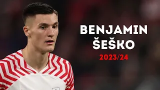 Benjamin Šeško 2023/24 - The Complete Striker | Magic Skills, Goals & Assists | HD