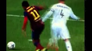 Ramos fouls Neymar El Clásico 2014/3/23