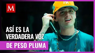 Peso Pluma: Así se escucha la voz del cantante de corridos tumbados SIN autotune