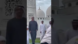 Sheikh Mohammed Bin Zayed Breaks Fast With Worshippers at Sheikh Zayed Grand Mosque At Abudhabi