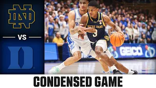 Notre Dame vs. Duke Condensed Game | 2023-24 ACC Men's Basketball