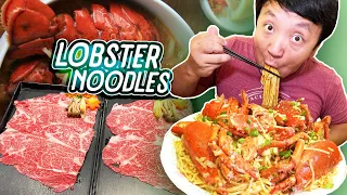 LOBSTER NOODLES, Japanese Wagyu Beef Hotpot & BEST Breakfast Seafood Bowl in Singapore
