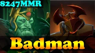 Dota 2 - Badman 8247 MMR Plays Wraith King And Chaos Kinght - Ranked Match Gameplay!