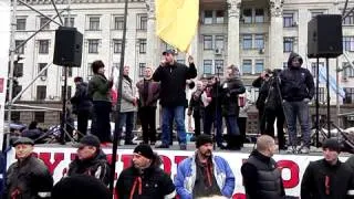 Народное собрание на Куликовом поле, Одесса, 9 марта 2014. Выступает Ростислав Барда