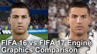 FIFA 16 vs FIFA 17 Engine Technology Graphics Comparison