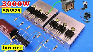 How to make 12v DC to 220v AC Inverter | Pure sine wave, Inverter 3000 watt | 12v 220v inverter,50Hz