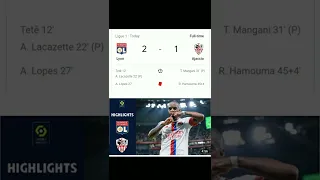 Lyon vs Ajaccio 2-1