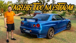 ACELEREI O ÚNICO NISSAN GTR R34 LEGALIZADO NO BRASIL!!🚀😱DEVO COMPRAR??