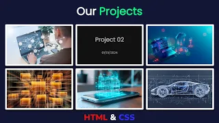 Секция our projects используя Flex Box CSS || Our Projects Section using only HTML & CSS Flex Boxes