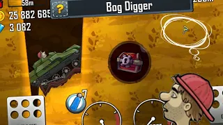 Hill climb racing | BOGLAND - Bog Digger Achievement | How to get treasure box on BOGLAND