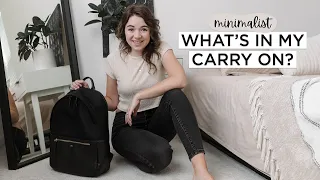 What’s In My CARRY ON BAG? | Minimalist Travel Essentials + Packing Tips ✈️