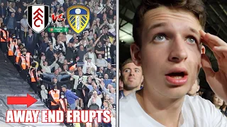 ALL GOES OFF as LEEDS WIN ON PENALTIES vs FULHAM