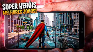 Os 13 MELHORES JOGOS de SUPER HERÓIS para ANDROID