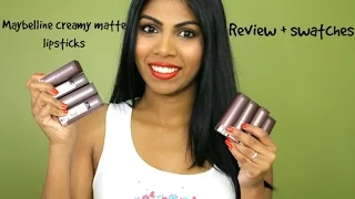 Maybelline creamy matte lipsticks ♡ full collection review + swatches | Shuanabeauty