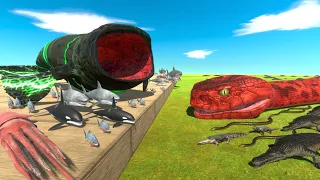 Bloop or Titanoboa Snake - Who is The Boss? | Animal Revolt Battle Simulator