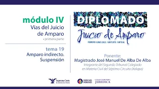 Jueves 21 de abril de 2022. Diplomado "Juicio de Amparo", edición 2022. Módulo IV.