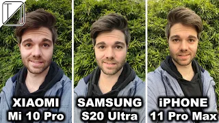 Xiaomi Mi 10 Pro vs Samsung S20 Ultra vs iPhone 11 Pro Max Camera Test Comparison
