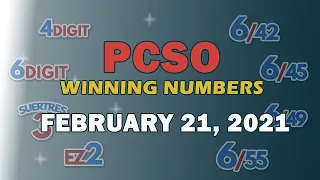 P49M Jackpot Ultra lotto 6/58, EZ2, Suertres, and Megalotto 6/45 | February 21, 2021