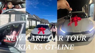 NEW CAR!! CAR TOUR 2024 KIA K5 GT LINE | McKenna Jaden