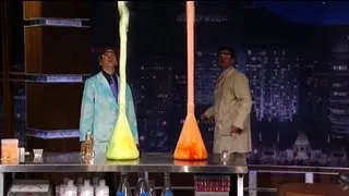 Elephant's Toothpaste Geyser With Science Bob on Jimmy Kimmel Live