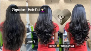 Signature Hair Cut | layers | step’s | texture | volume | @rajeshbaldaniya #haircut