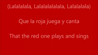 La Roja Baila - Letra (+ English Lyrics translation) ft. Sergio Ramos