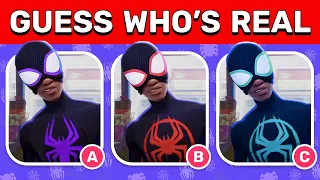 Guess the Real Spider-Man Characters | Across the Spider Verse Movie Quiz