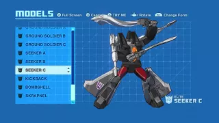 Transformers Devastation: SEEKER C (All voice clips, theme, and transformations)
