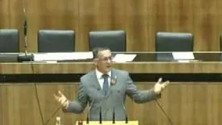 Gerhard Huber BZÖ Tirol Nationalratsabgeordneter Rede im Parlament2